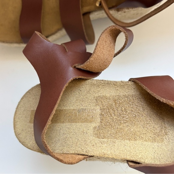 Steve Madden Kelton Brown Leather Platform Sandals Sz 10 - Picture 10 of 10